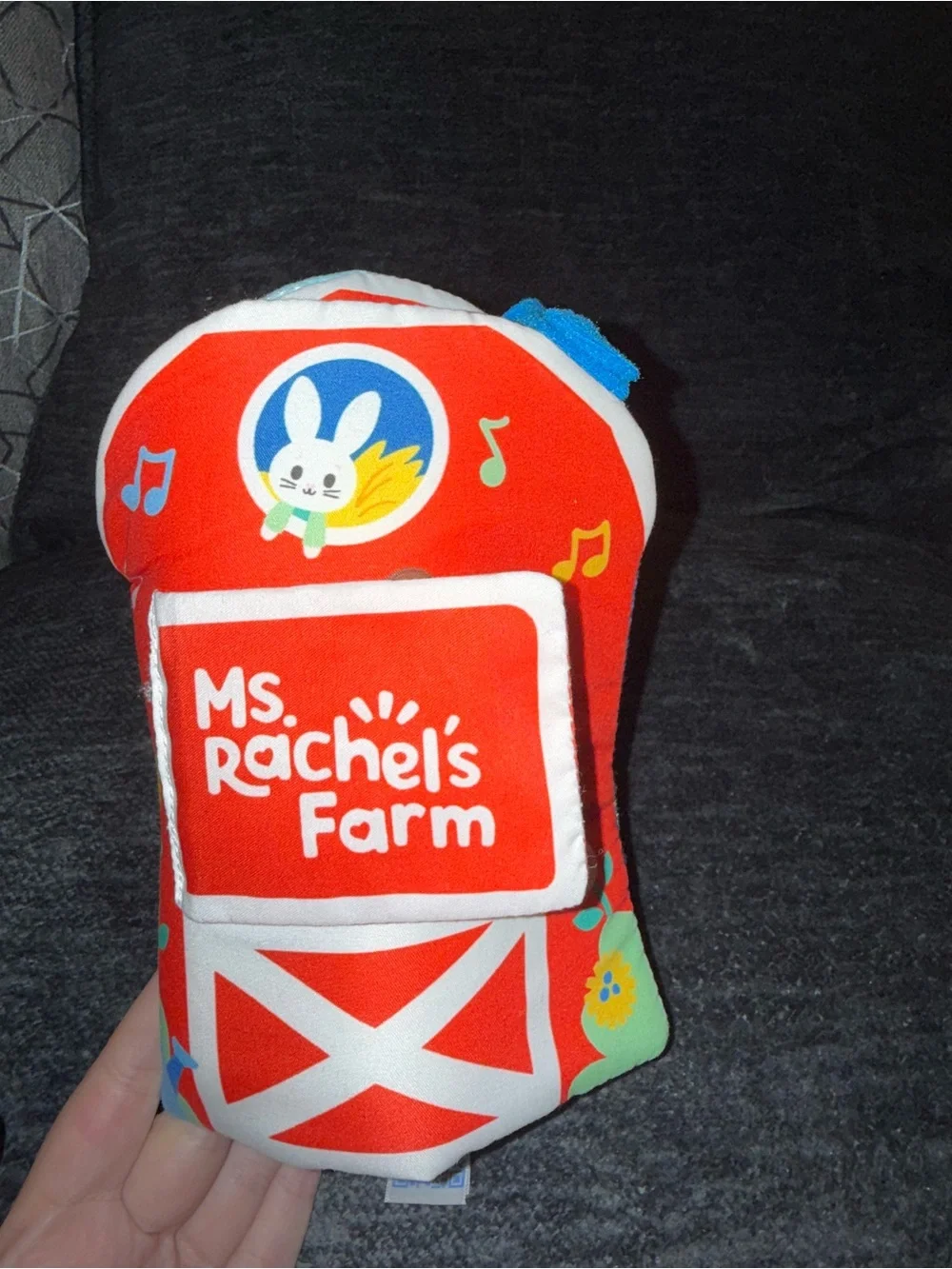 Ms. Rachel Official Sensory Learning Plush Farm Toy, Foldable Baby Book